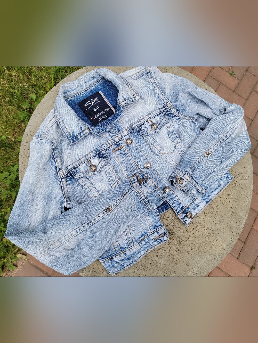 Silver Jeans Denim Jacket Y2k Vintage